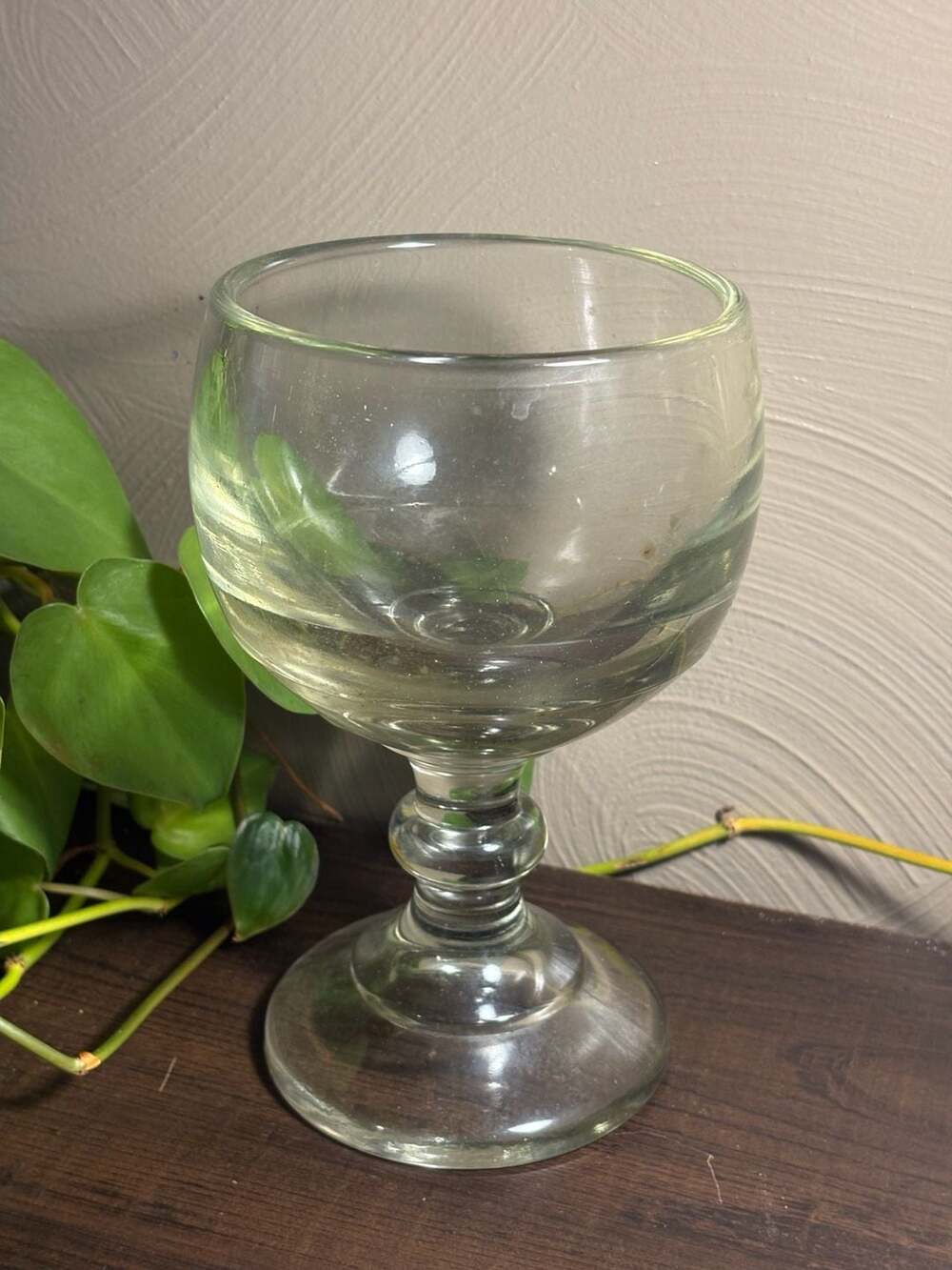 Princess House Heritage Crystal Footed Goblet Glass